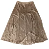 Vince - Champagne Beige Crushed Velvet Skirt Sz 10