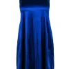 Vince - Cobalt Blue Sleeveless Pleated w/ Button Down Back Mini Dress Sz 2
