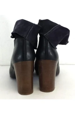 Vince - Dark Navy Leather Booties Sz 11