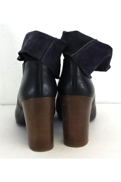 Vince - Dark Navy Leather Booties Sz 11