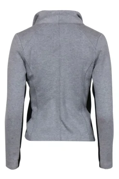 Vince - Gray Cotton Zip-Up Moto-Style Jacket Sz XS