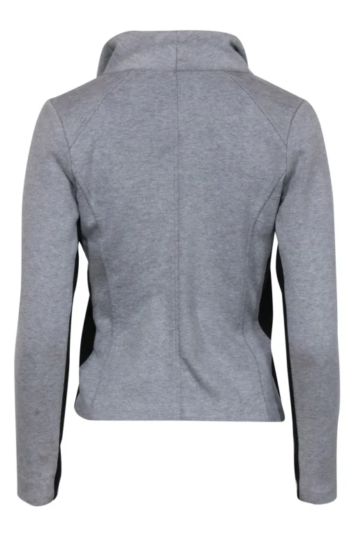 Vince - Gray Cotton Zip-Up Moto-Style Jacket Sz XS