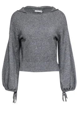 Vince - Grey Cashmere & Wool Hooded Sweater Sz XS