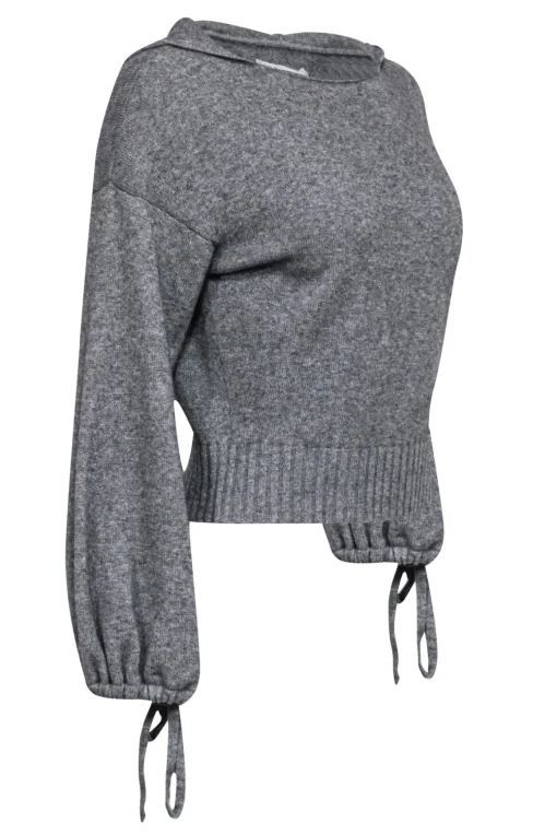Vince - Grey Cashmere & Wool Hooded Sweater Sz XS