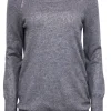 Vince - Grey Cashmere Knit w/ Gold Metallic Accents Sweater Sz XS