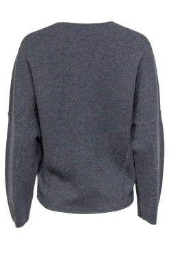 Vince - Grey Cashmere Lace-Up Sweater Sz XS