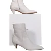 Vince - Ivory Leather "Meta" Short Boots Sz 8.5