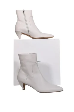 Vince - Ivory Leather "Meta" Short Boots Sz 8.5
