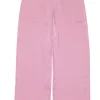 Vince - Light Mauve Satin Wide-Leg Drawstring Pants Sz M