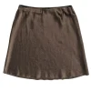 Vince - Olive Satin Flared Skirt Sz S