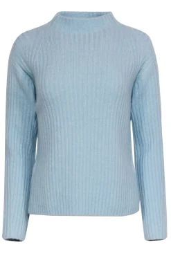 Vince - Pastel Blue Ribbed Mock Neck Sweater Sz S