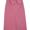 Vince - Pink w/ Slit & Waist Twist Detail Midi Skirt Sz S