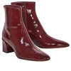 Vince - Red Wine Patent Leather "Charli" Short Boots Sz 8.5