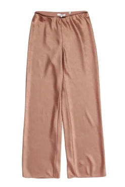 Vince - Rose Gold Textured Pull-On Satin Pants Sz XS