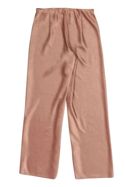 Vince - Rose Gold Textured Pull-On Satin Pants Sz XS