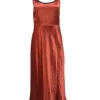 Vince - Rust Red Satin Midi Slip Dress Sz 4
