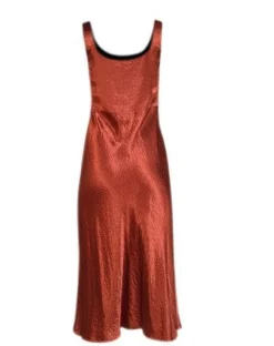Vince - Rust Red Satin Midi Slip Dress Sz 4