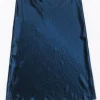 Vince- Navy Satin A-line Midi Skirt Sz L