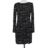 Waverly Grey - Black & Grey Velvet Square Print Dress Sz 0