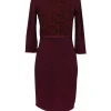 Weekend Max Mara - Burgundy Lace Bodice Dress Sz S