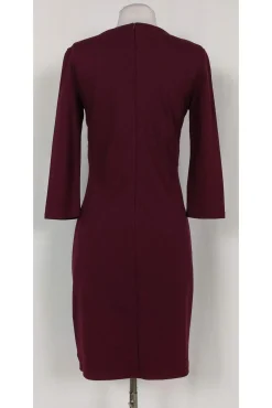 Weekend Max Mara - Burgundy Lace Bodice Dress Sz S
