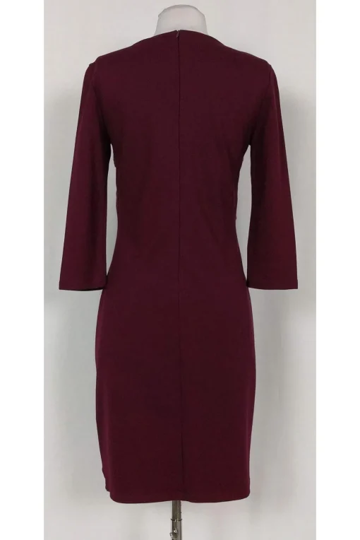 Weekend Max Mara - Burgundy Lace Bodice Dress Sz S