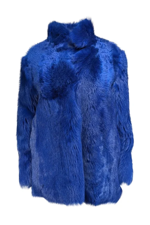 Whistles - Blue "Electric Toscana Sheepskin" Jacket Sz S/M