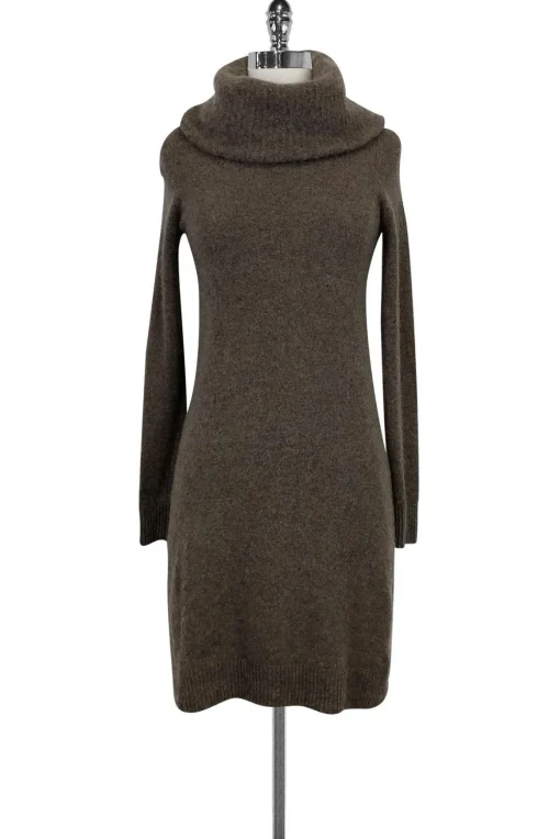 White & Warren - Cashmere Taupe Dress Sz S
