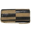 Whiting & Davis - Gold & Black Checkered Chainmail Mini Purse