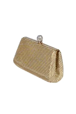 Whiting & Davis - Gold Chain Metal Mini Bag