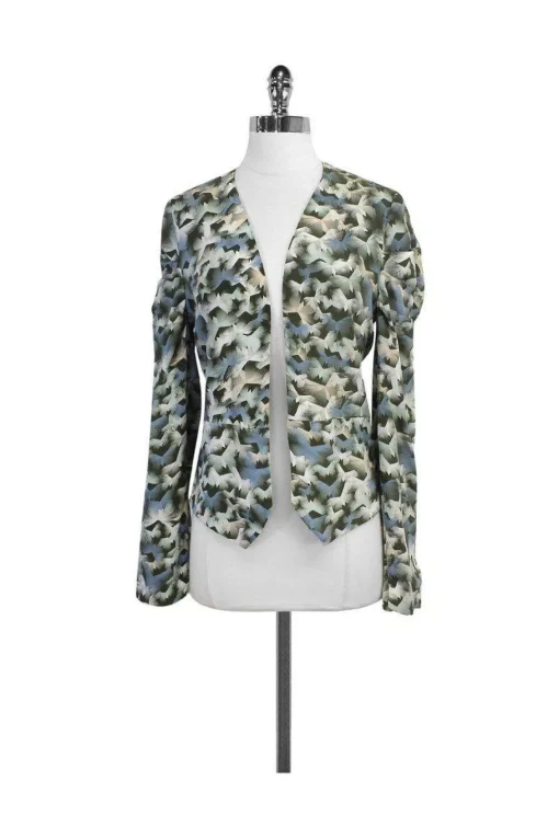 Winter Kate - Multicolor Print Silk Jacket Sz XS