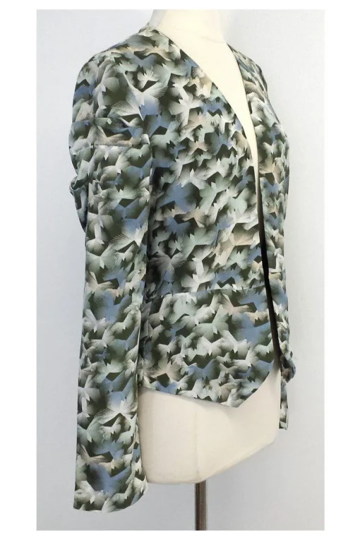 Winter Kate - Multicolor Print Silk Jacket Sz XS