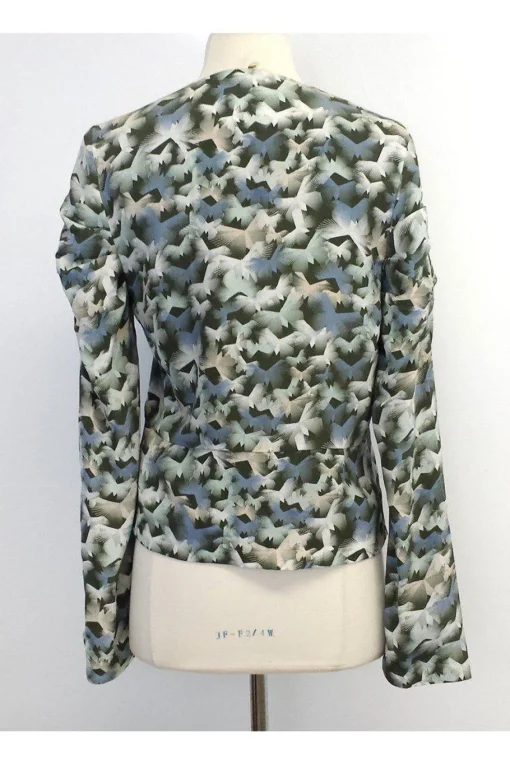 Winter Kate - Multicolor Print Silk Jacket Sz XS