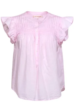 Xirena - Baby Pink Cotton Ruffled Sleeve Tank Sz S