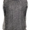 Yigal Azrouel - Olive Green & Gray Draped Lace Blouse Sz 6