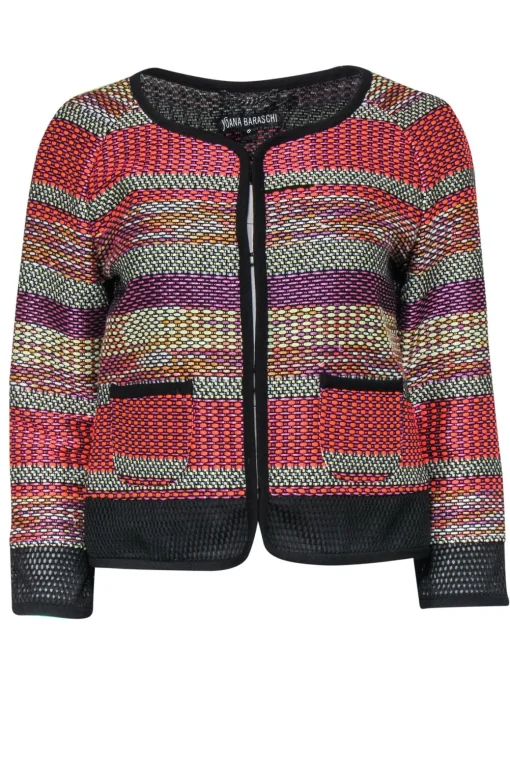 Yoana Baraschi - Multicolor Stitched Tweed Jacket Sz 6