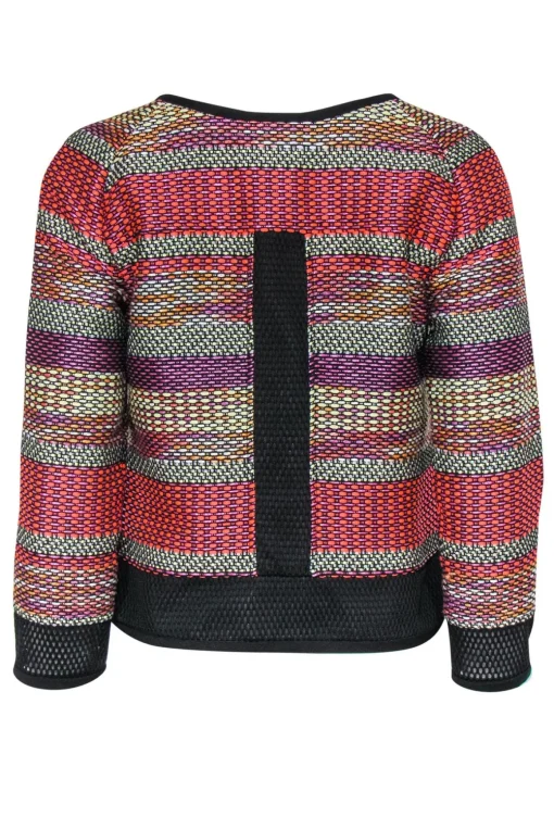 Yoana Baraschi - Multicolor Stitched Tweed Jacket Sz 6