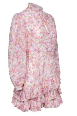 Yumi Kim – Pink, Purple & Orange Floral Print Dress Sz XS