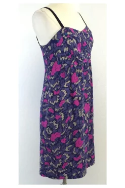 Yumi Kim - Purple & Blue Floral Silk Dress Sz M