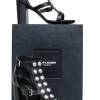 Yves Saint Laurent - Black Studded Front Strappy Pumps Sz 11