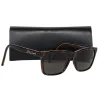 Yves Saint Laurent - Brown Tortoise Square Sunglasses