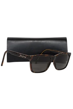 Yves Saint Laurent - Brown Tortoise Square Sunglasses