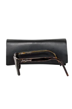Yves Saint Laurent - Brown Tortoise Square Sunglasses
