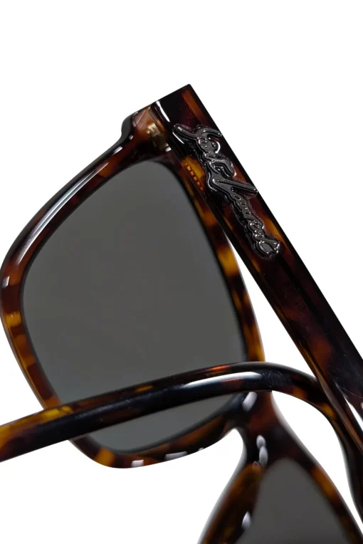Yves Saint Laurent - Brown Tortoise Square Sunglasses