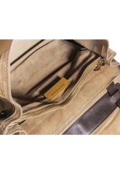 Yves Saint Laurent - Mustard Yellow & Brown Leather Muse Satchel Bag