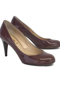 Yves Saint Laurent - Taupe Patent Leather Heels Sz 5.5