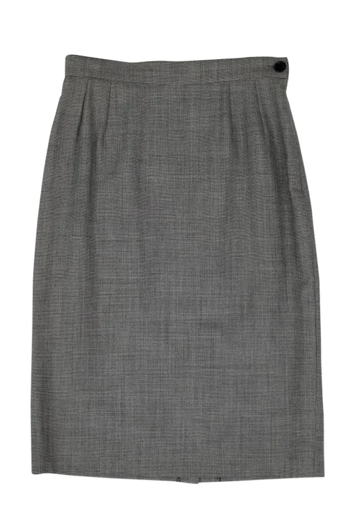 Yves Saint Laurent - Vintage Black & White Skirt Sz 8