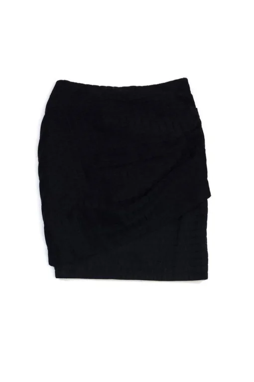 Zac Posen - Black Textured Skirt Sz 4