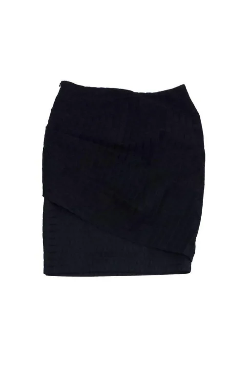 Zac Posen - Black Textured Skirt Sz 4