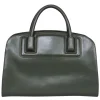 Zac Posen - Olive Green Smooth Leather Multi-Compartment Satchel